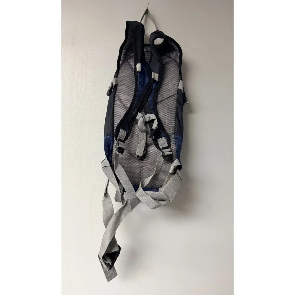 XPS Hydration Backpack Hiking Day Pack Blue Black w Water Bladder Camping